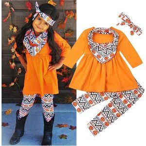 Brand New Youth Girls Texas Girl Boutique 4 Piece Halloween Outfit - Sz XS 4/5